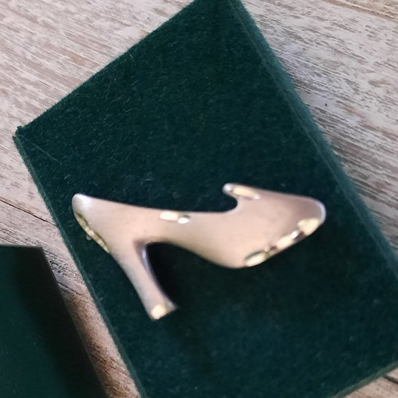 Vintage Silver High Heel Shoe Cufflink - New in box! - Picture 4 of 8